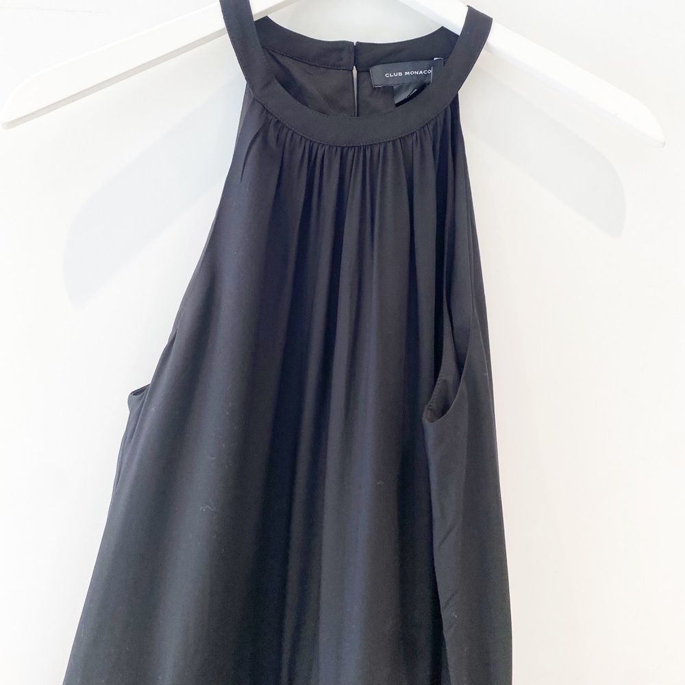 𝅺BNWT Club Monaco Halter Cotton Romper - Picture 14 of 16